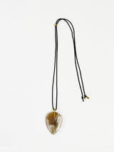 550268 buffalo horn code necklace