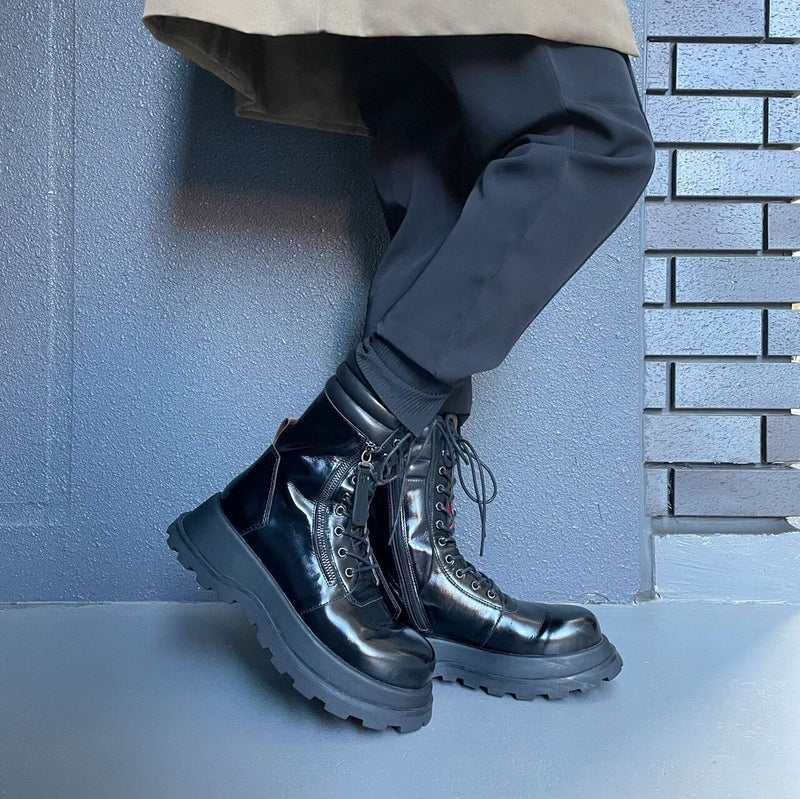 美品 米軍 サイドジップ jump boots 7.5 W 71/2 W